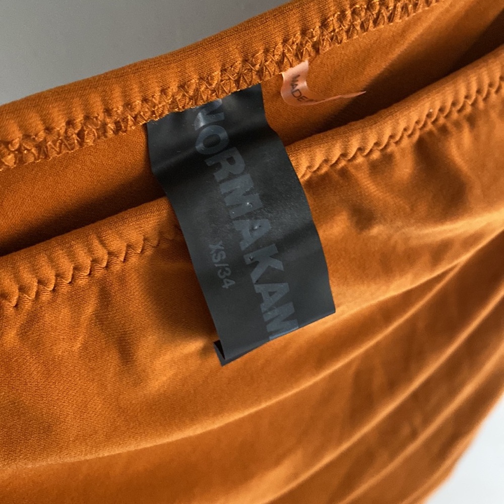 Norma Kamali Orange One Shoulder Dress - Picture 3 of 5